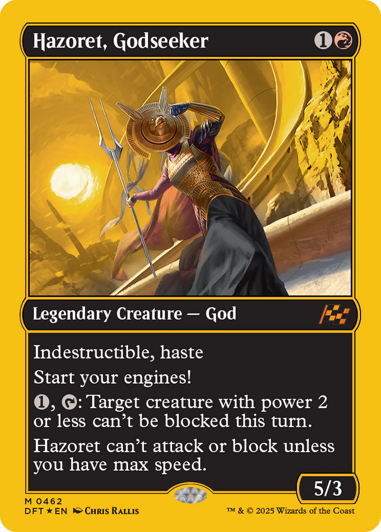 Hazoret, Godseeker (First-Place Foil) [Aetherdrift] | Empire Gaming NC