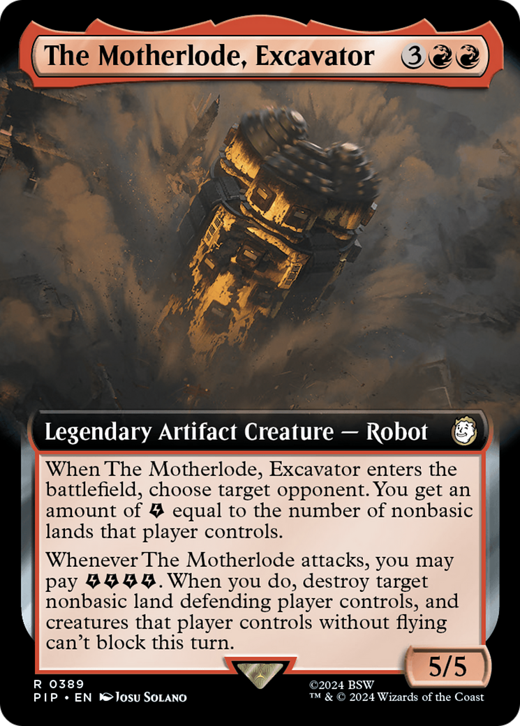 The Motherlode, Excavator (Extended Art) [Fallout] | Empire Gaming NC