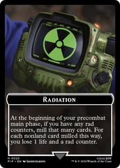 Radiation // Zombie Mutant Double-Sided Token [Fallout Tokens] | Empire Gaming NC