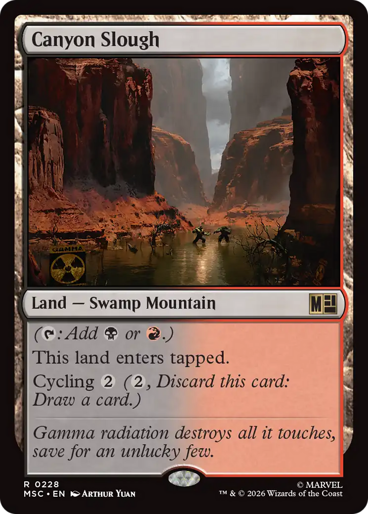 Canyon Slough (Surge Foil) [Marvel Super Heroes Commander] | Empire Gaming NC