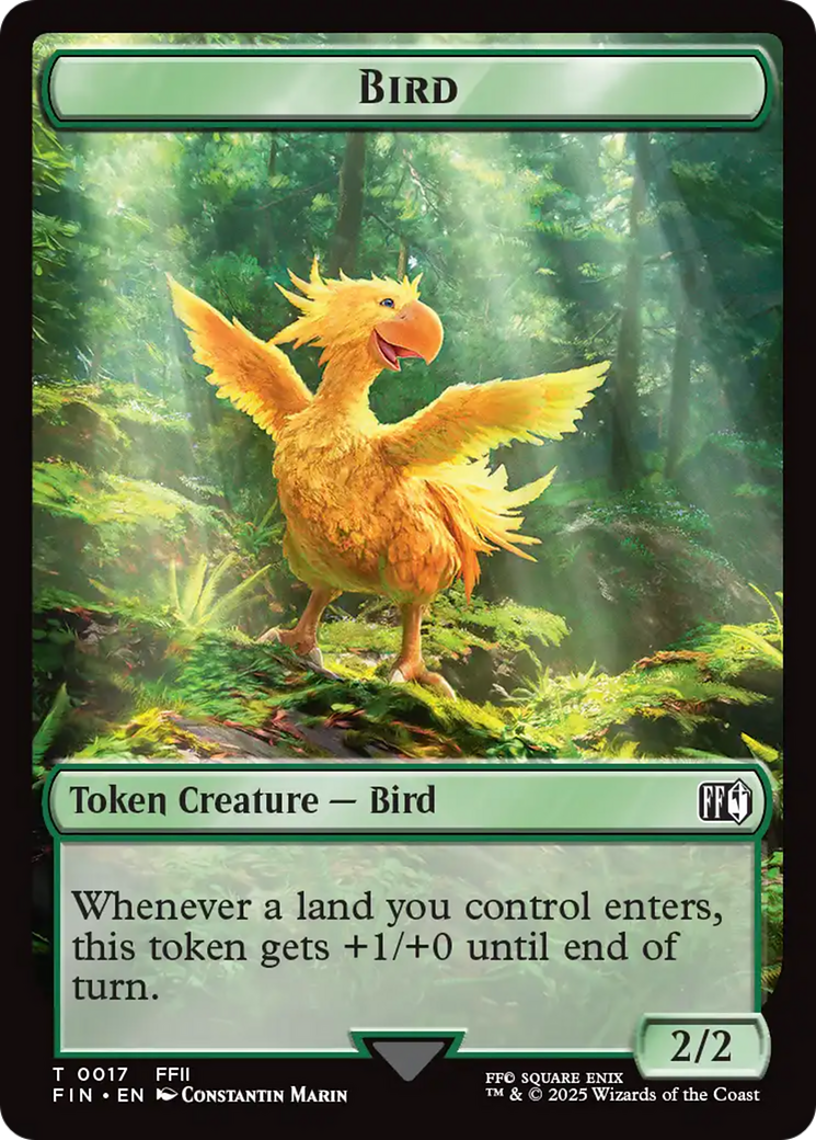 Bird (0017) // Wizard (0015) Double-Sided Token [FINAL FANTASY Tokens] | Empire Gaming NC