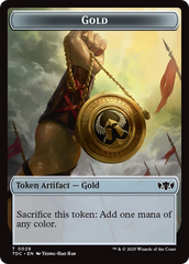 Elemental (0016) // Gold Double-Sided Token [Tarkir: Dragonstorm Commander Tokens] | Empire Gaming NC