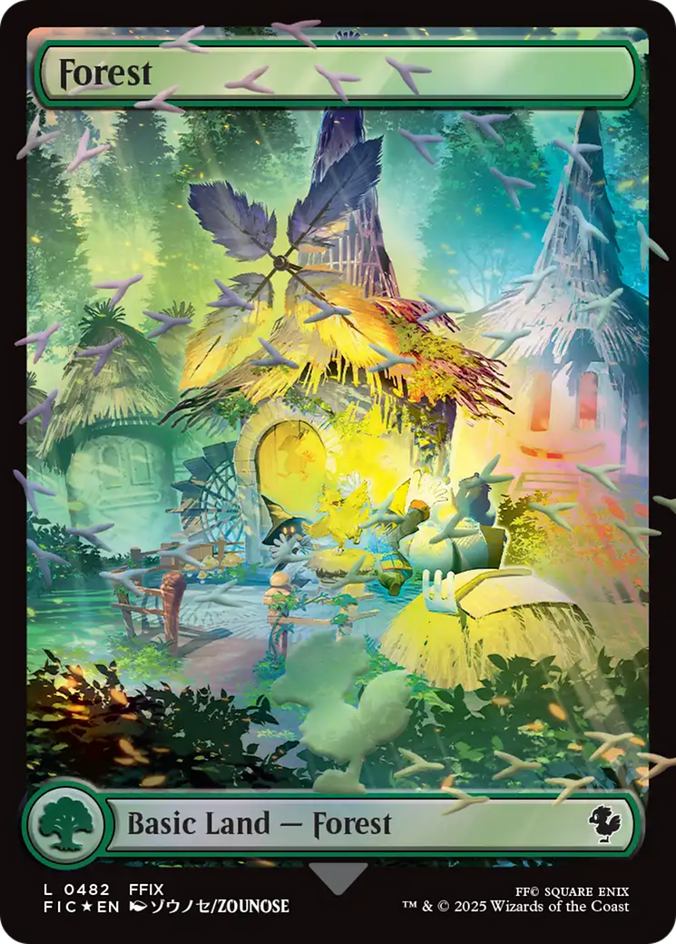 Forest (Chocobo Track Foil) [FINAL FANTASY Commander] | Empire Gaming NC