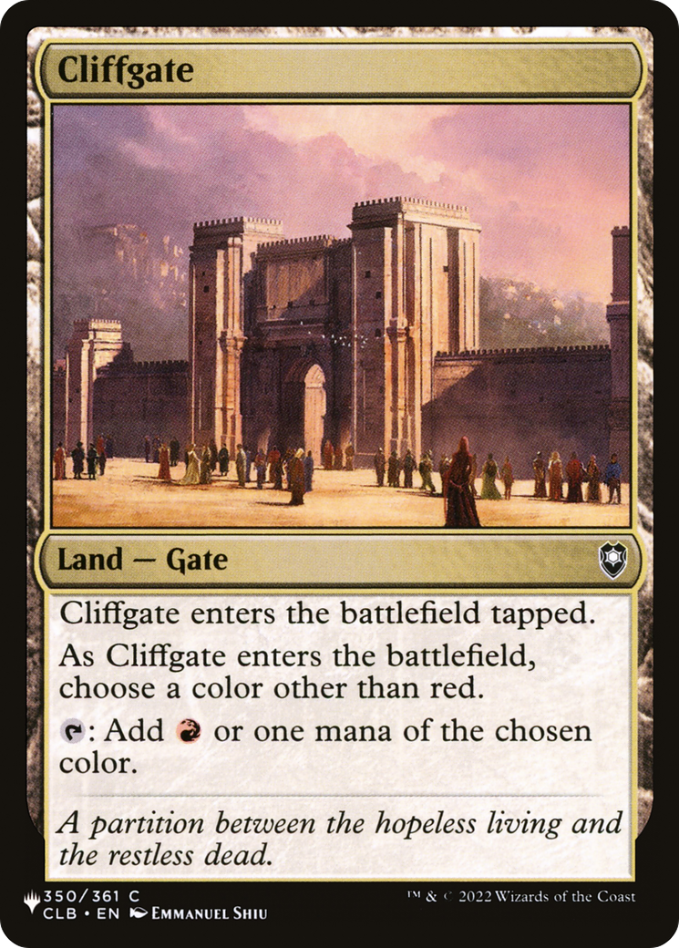 Cliffgate [The List] | Empire Gaming NC