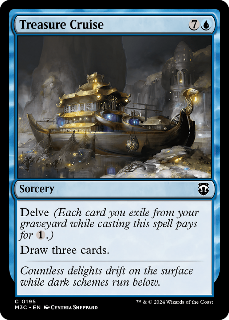 Treasure Cruise (Ripple Foil) [Modern Horizons 3 Commander] | Empire Gaming NC