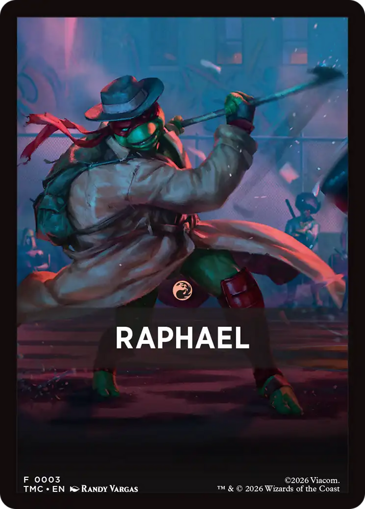 Raphael Theme Card [Teenage Mutant Ninja Turtles Commander Tokens] | Empire Gaming NC