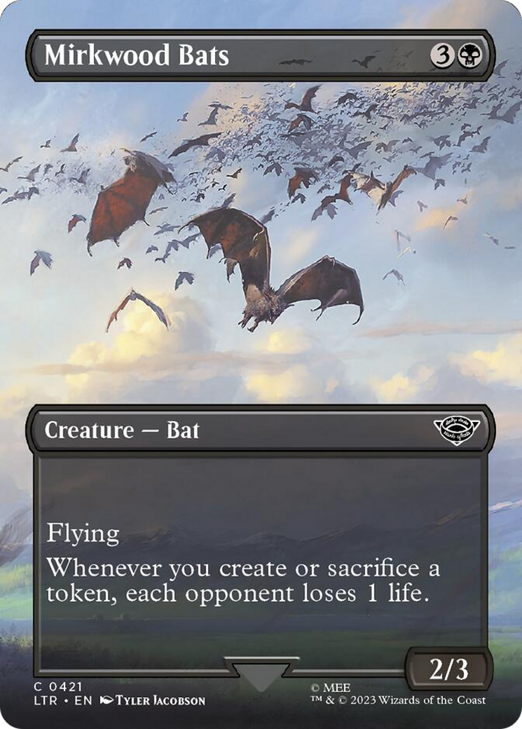 Mirkwood Bats (Borderless Alternate Art) [The Lord of the Rings: Tales of Middle-Earth] | Empire Gaming NC