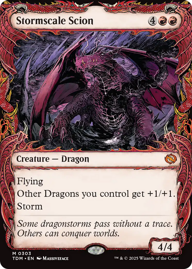 Stormscale Scion (Showcase) [Tarkir: Dragonstorm] | Empire Gaming NC