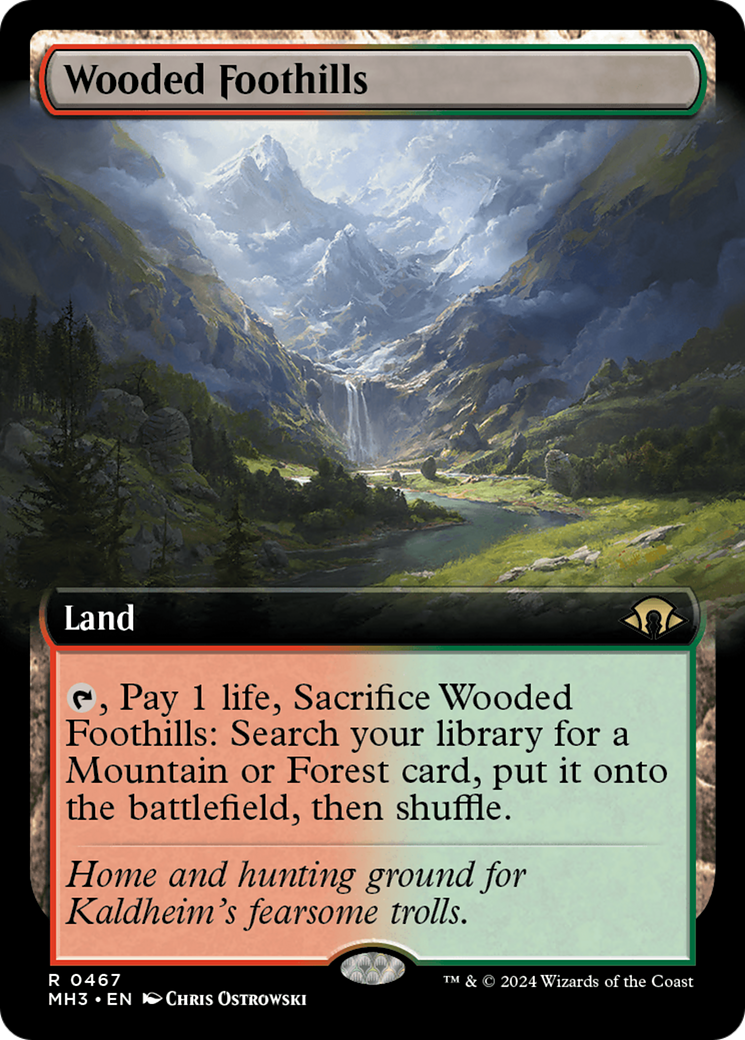 Wooded Foothills (Extended Art) [Modern Horizons 3] | Empire Gaming NC