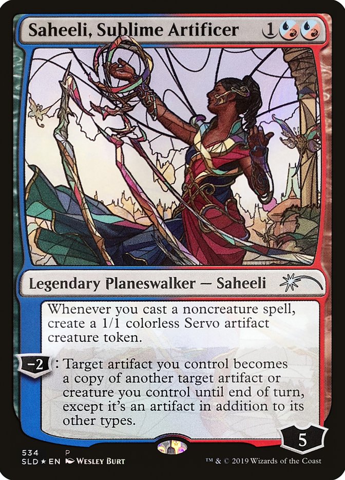 Saheeli, Sublime Artificer (Stained Glass) [Secret Lair Drop Promos] | Empire Gaming NC