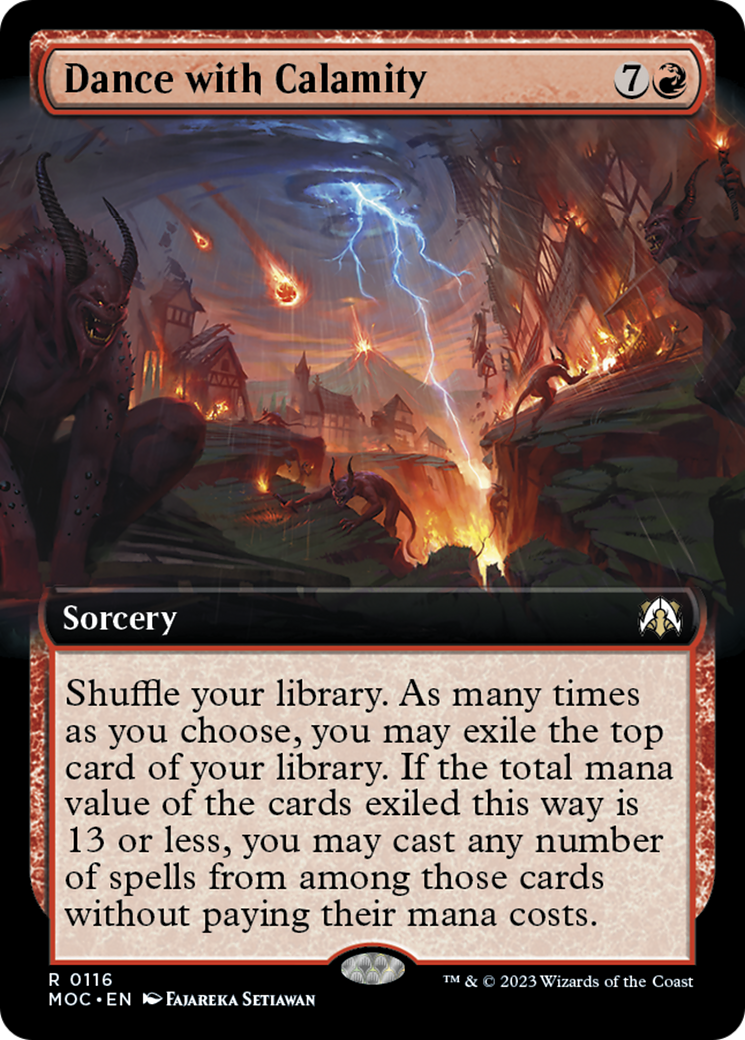 Dance with Calamity (Extended Art) [March of the Machine Commander] | Empire Gaming NC