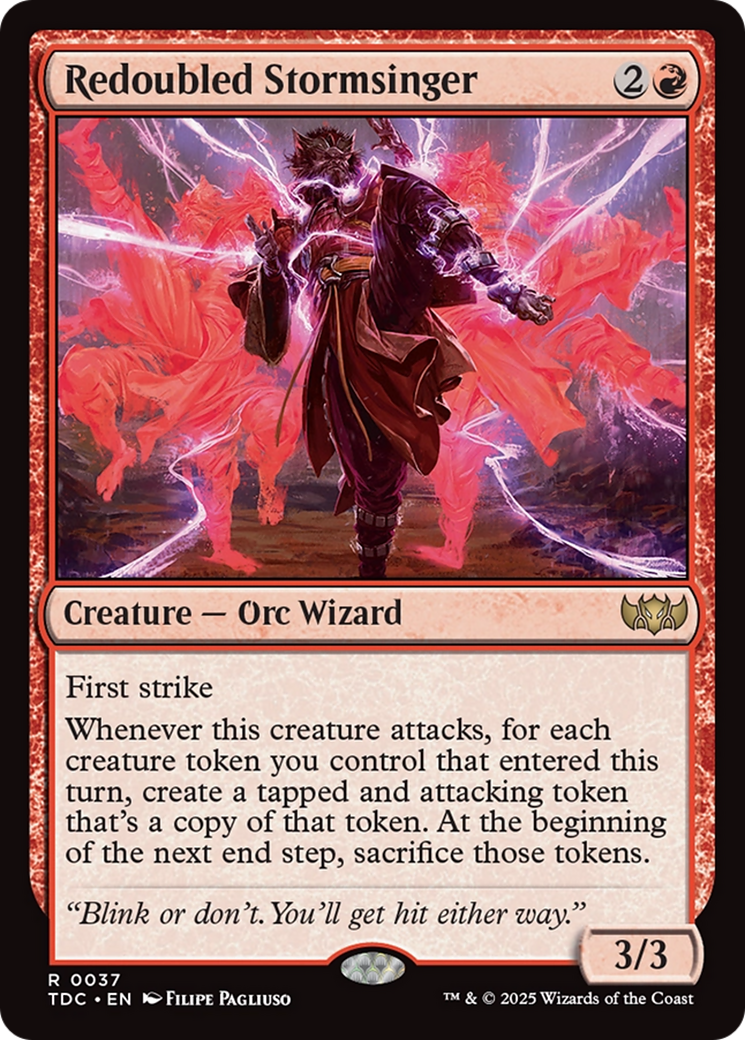Redoubled Stormsinger [Tarkir: Dragonstorm Commander] | Empire Gaming NC