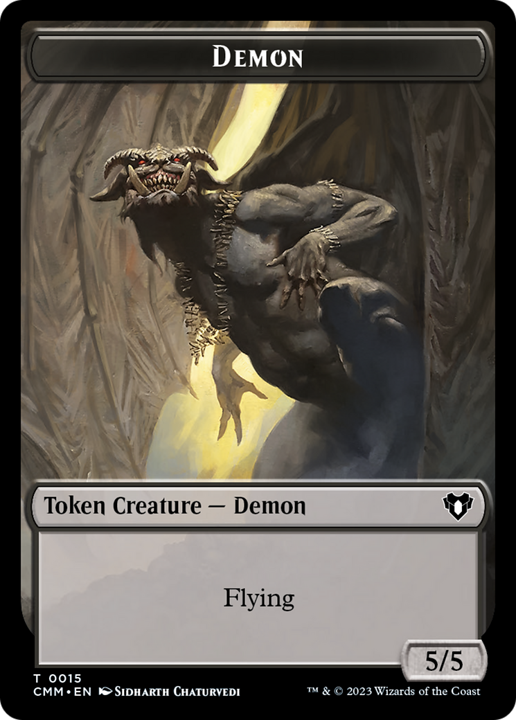 Demon Token [Commander Masters Tokens] | Empire Gaming NC