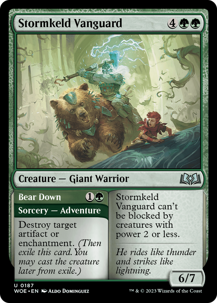 Stormkeld Vanguard // Bear Down [Wilds of Eldraine] | Empire Gaming NC