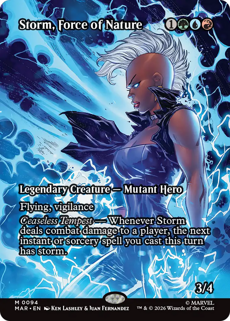 Storm, Force of Nature (Borderless) [Marvel Universe: Eternal-Legal] | Empire Gaming NC