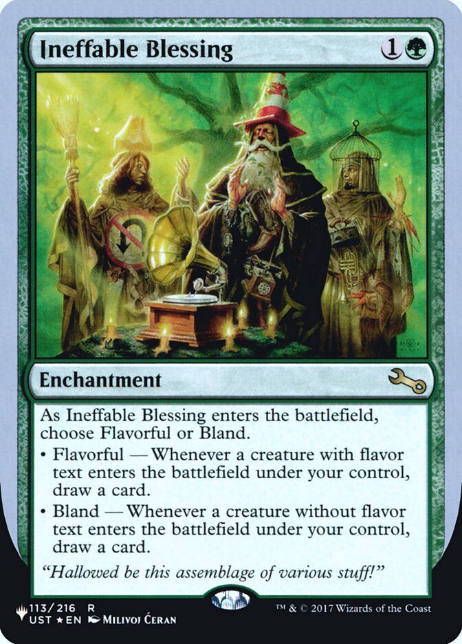 Ineffable Blessing (Flavorful) (Unfinity Foil Edition) [The List] | Empire Gaming NC