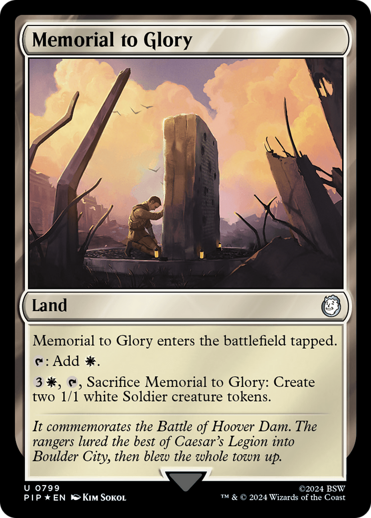 Memorial to Glory (Surge Foil) [Fallout] | Empire Gaming NC