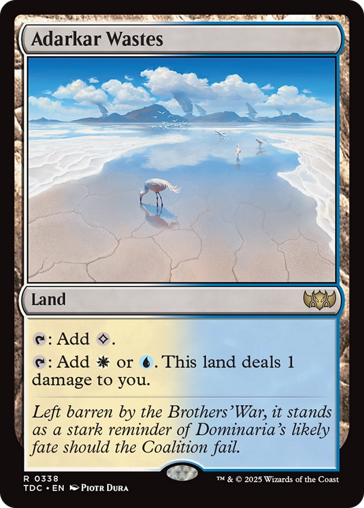 Adarkar Wastes [Tarkir: Dragonstorm Commander] | Empire Gaming NC
