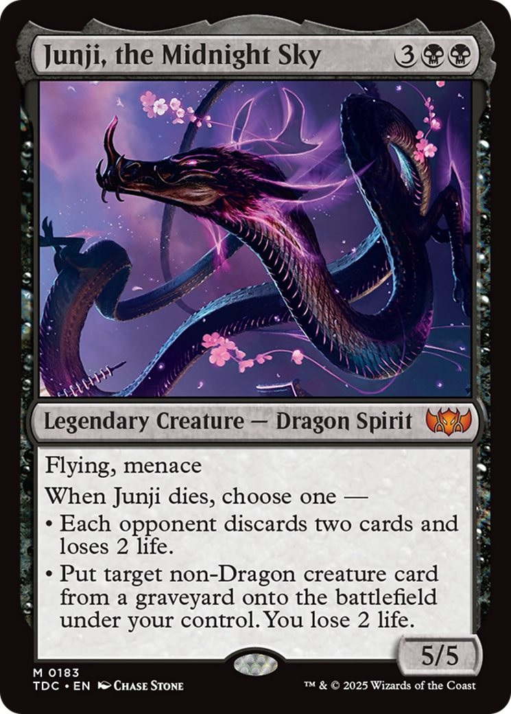 Junji, the Midnight Sky [Tarkir: Dragonstorm Commander] | Empire Gaming NC