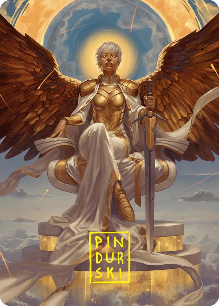 Herald of Eternal Dawn Art Card (27/54) (Gold-Stamped Signature) [Foundations] | Empire Gaming NC