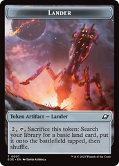 Human Soldier // Lander (0007) Doubled-Sided Token [Edge of Eternities Tokens] | Empire Gaming NC