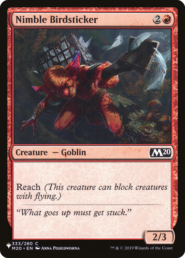 Nimble Birdsticker [The List] | Empire Gaming NC