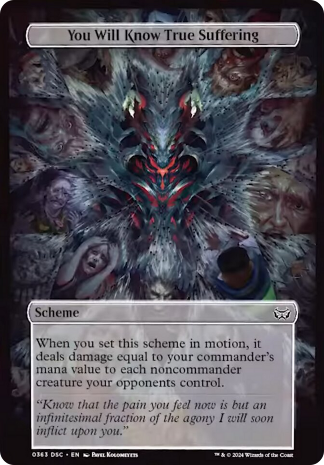 You Will Know True Suffering (Full Art) [Duskmourn: House of Horror Commander] | Empire Gaming NC