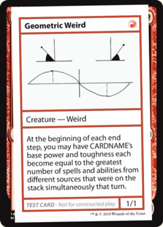 Geometric Weird (2021 Edition) [Mystery Booster Playtest Cards] | Empire Gaming NC