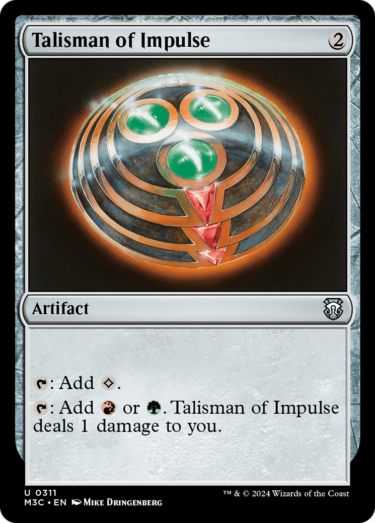 Talisman of Impulse (Ripple Foil) [Modern Horizons 3 Commander] | Empire Gaming NC