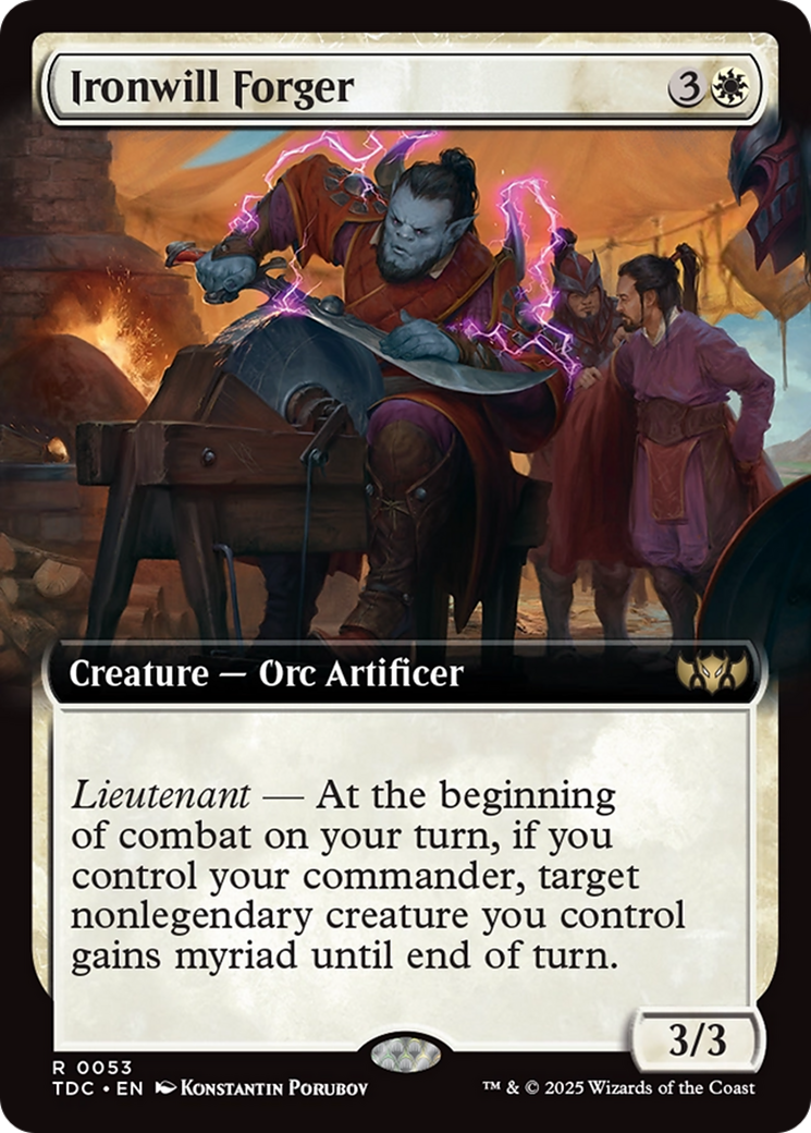 Ironwill Forger (Extended Art) [Tarkir: Dragonstorm Commander] | Empire Gaming NC
