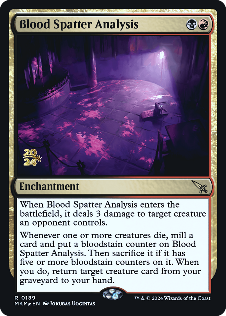 Blood Spatter Analysis [Murders at Karlov Manor Prerelease Promos] | Empire Gaming NC