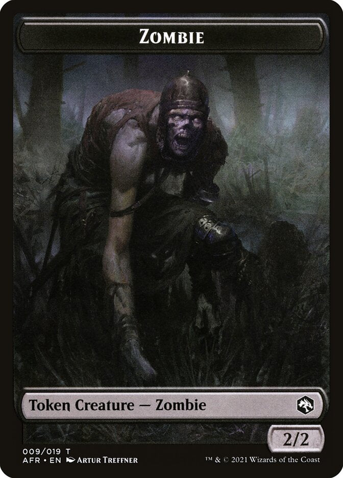 Zombie // Dog Illusion Double-Sided Token [Dungeons & Dragons: Adventures in the Forgotten Realms Tokens] | Empire Gaming NC