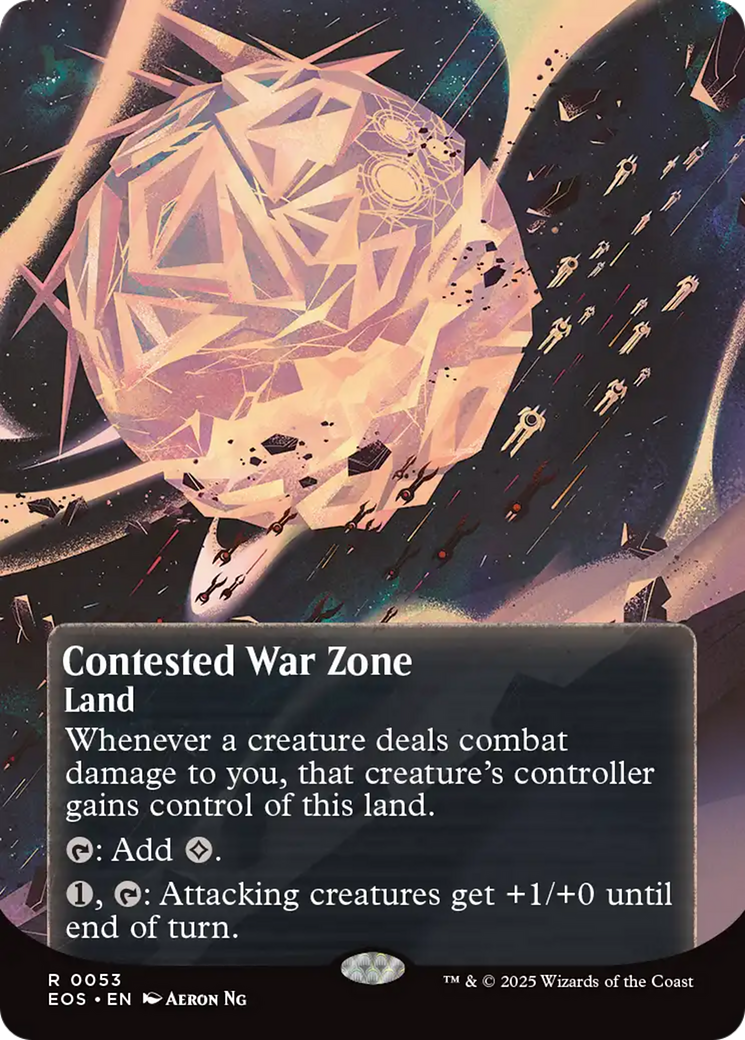 Contested War Zone (0053) (Borderless) [Edge of Eternities: Stellar Sights] | Empire Gaming NC