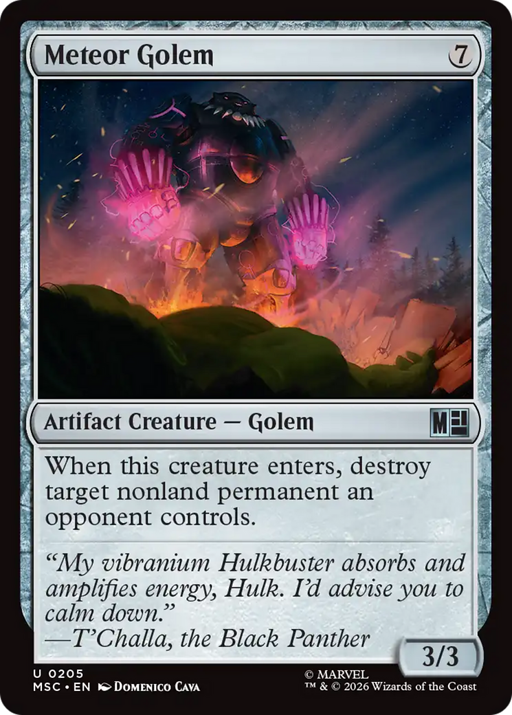Meteor Golem (Surge Foil) [Marvel Super Heroes Commander] | Empire Gaming NC