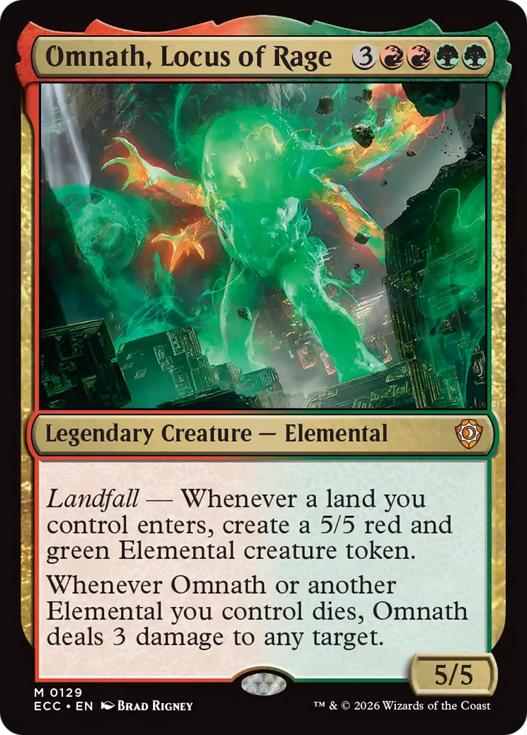 Omnath, Locus of Rage [Lorwyn Eclipsed Commander] | Empire Gaming NC