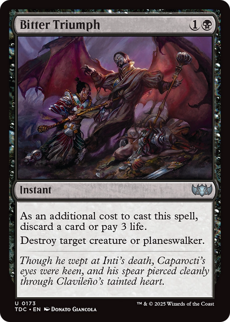 Bitter Triumph [Tarkir: Dragonstorm Commander] | Empire Gaming NC