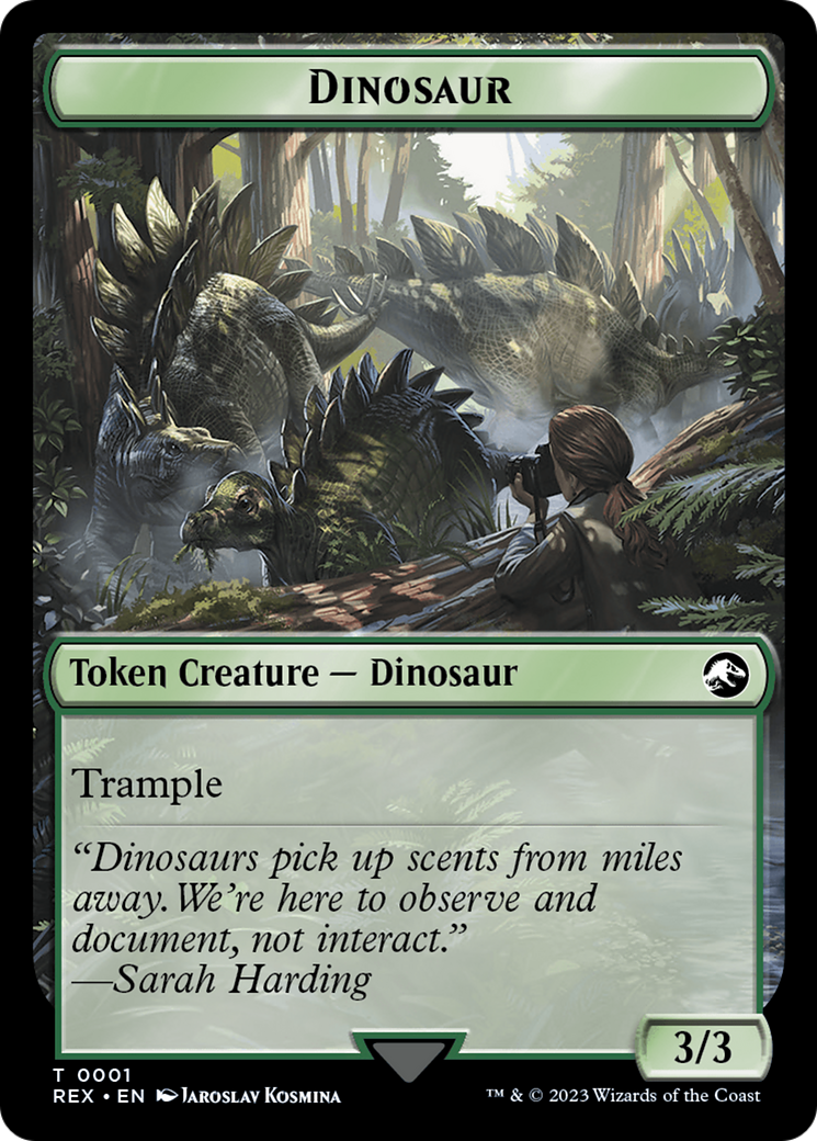 Gnome // Dinosaur (0001) Double-Sided Token [The Lost Caverns of Ixalan Tokens] | Empire Gaming NC