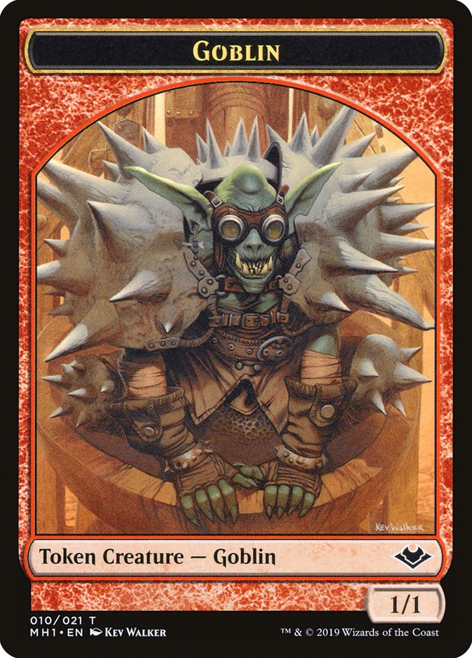 Goblin (010) // Wrenn and Six Emblem Double-Sided Token [Modern Horizons Tokens] | Empire Gaming NC