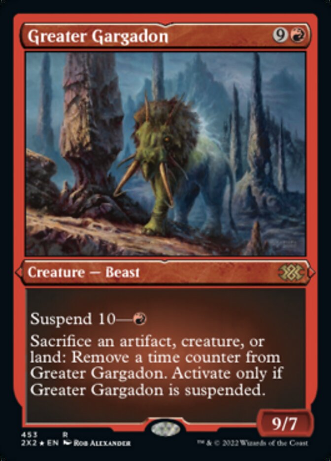 Greater Gargadon (Foil Etched) [Double Masters 2022] | Empire Gaming NC