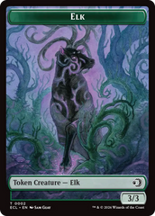 Elk // Emblem - Oko, Shadowmoor Scion Double-Sided Token [Lorwyn Eclipsed Tokens] | Empire Gaming NC