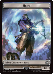 Human Soldier // Hero (0008) Double-Sided Token [FINAL FANTASY Commander Tokens] | Empire Gaming NC