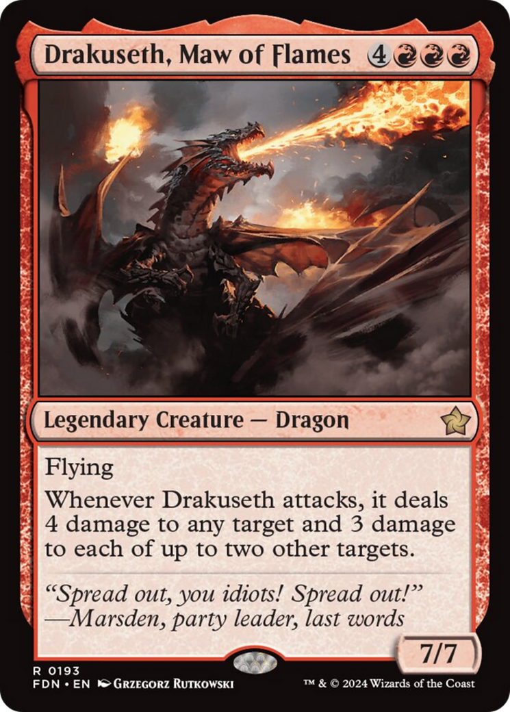 Drakuseth, Maw of Flames [Foundations] | Empire Gaming NC