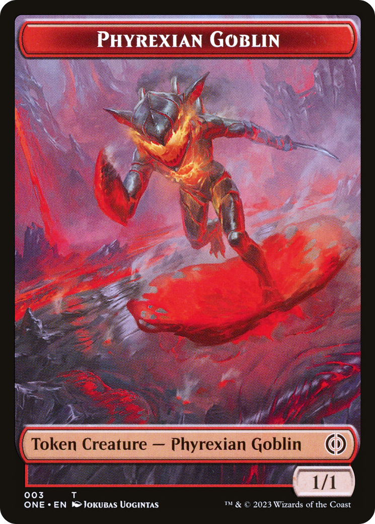 Phyrexian Goblin // Phyrexian Golem Double-Sided Token [Phyrexia: All Will Be One Tokens] | Empire Gaming NC