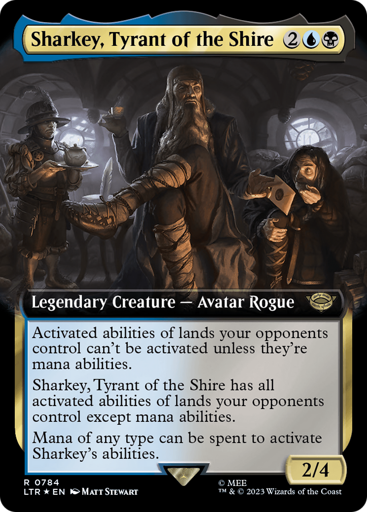 Sharkey, Tyrant of the Shire (Extended Art) (Surge Foil) [The Lord of the Rings: Tales of Middle-Earth] | Empire Gaming NC