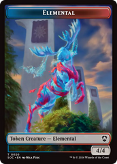 Elemental (0020) // Manifest Double-Sided Token [Secrets of Strixhaven Commander Tokens] | Empire Gaming NC