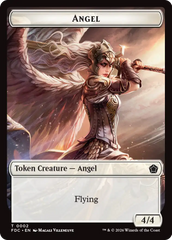 Angel (0002) // Clue Double-Sided Token [Foundations Commander Tokens] | Empire Gaming NC