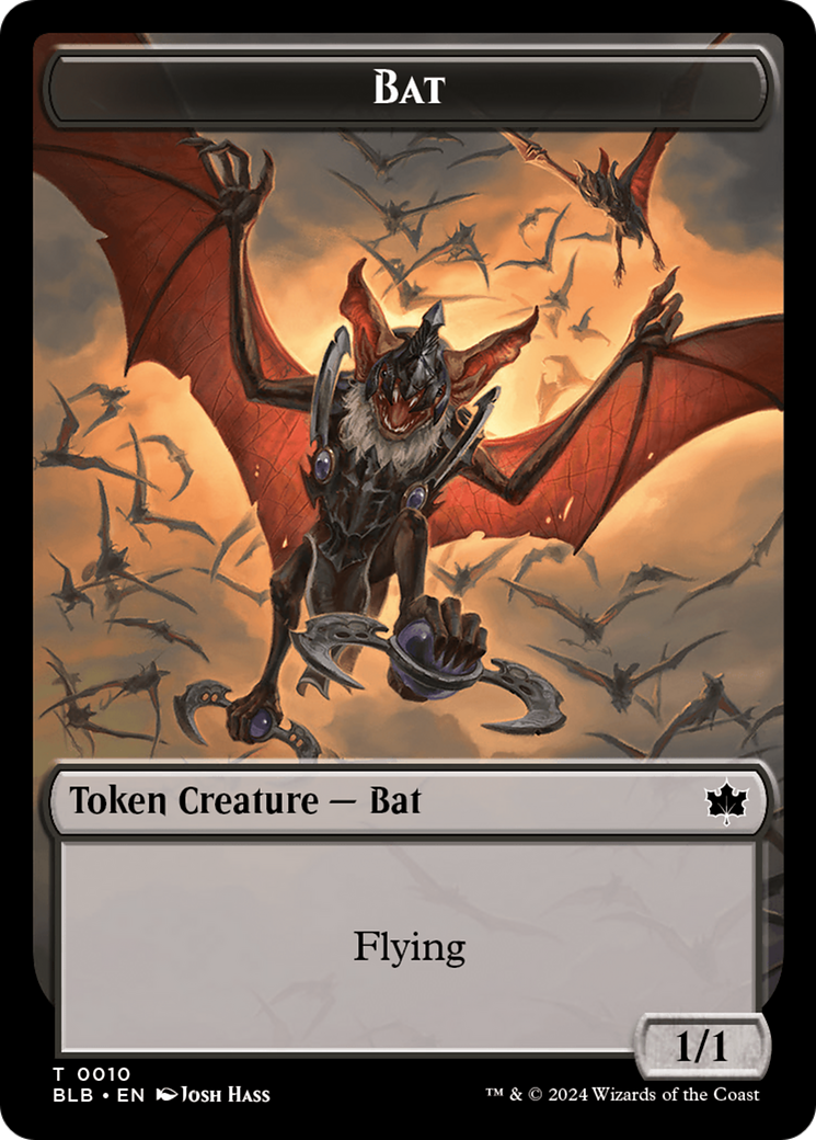 Bat Token [Bloomburrow Tokens] | Empire Gaming NC