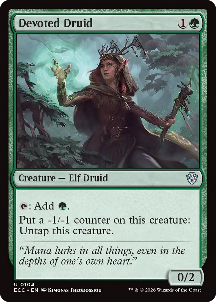 Devoted Druid [Lorwyn Eclipsed Commander] | Empire Gaming NC