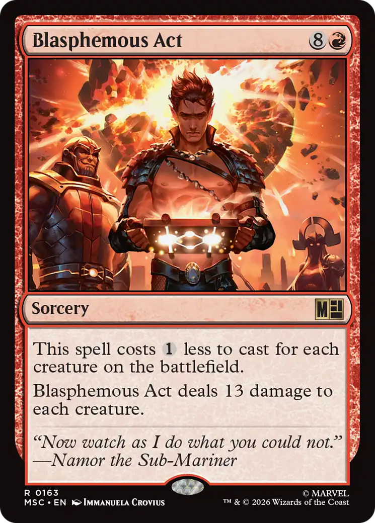 Blasphemous Act (Surge Foil) [Marvel Super Heroes Commander] | Empire Gaming NC