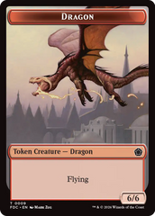 Dragon (0009) // Treasure Double-Sided Token [Foundations Commander Tokens] | Empire Gaming NC